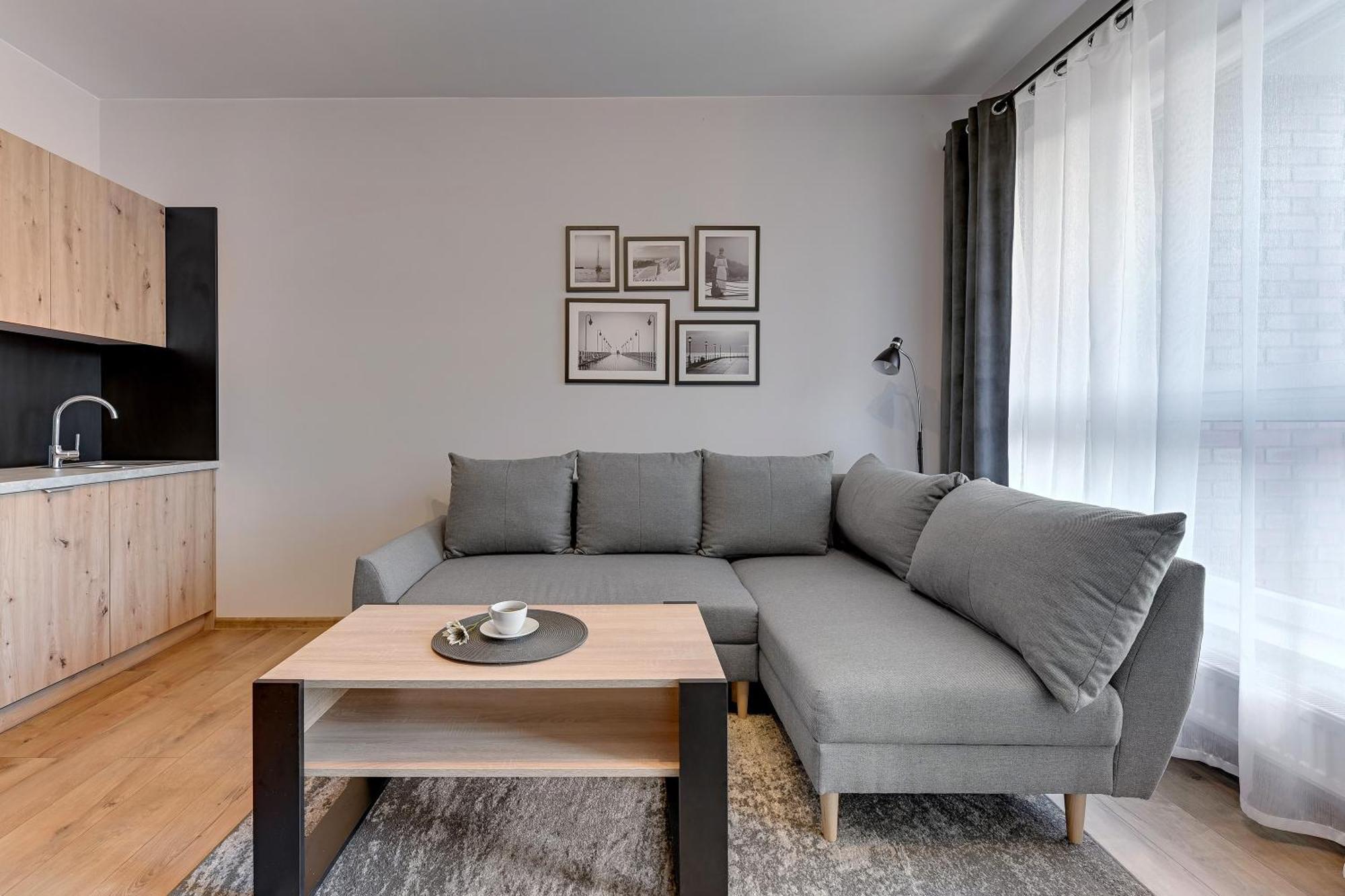 Bastion Walowa City Center By Downtown Apartments 格但斯克 客房 照片